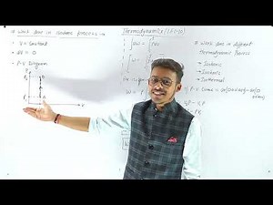 (LEC-10) Work done in Isothermal, Isobaric & Isochoric process || Thermodynamic work done ||