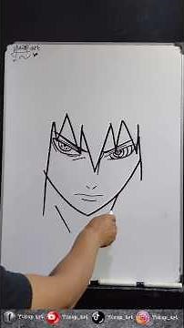 how to draw sasuke rinnegAn #art #animesketch