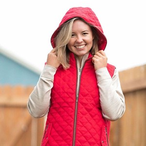 Women's Alpaca Vest - Stylish, Fitted Lined, Removable Hood
