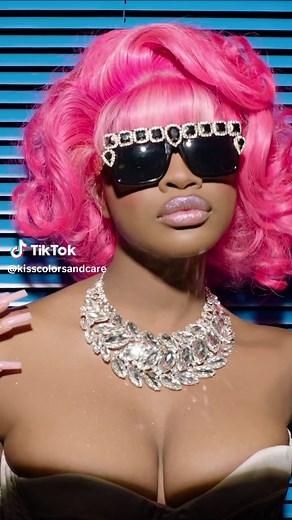 @JT 🦋 has her hair laid and shes ready to party! 🎉🍾🥂 Keep the style on lock with our Wig & Weave Styling Collection, available at @Walmart! #thegirljt #jt #citygirls #kisscolors #kisscolorsandcare #wigs #weave #wiginstall