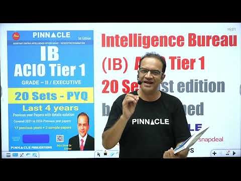 📘IB (Intelligence Bureau) Security Assistant 15 Solved Papers & ACIO Tier-1, 20 Sets books launched