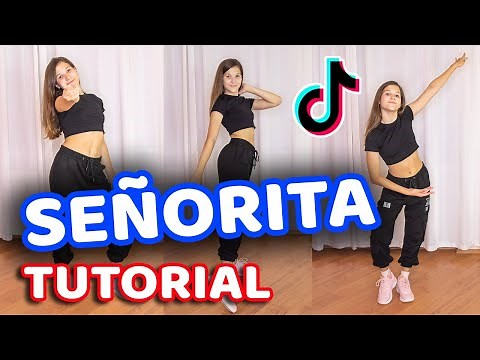 SENORITA TIK TOK DANCE TUTORIAL | SEÑORITA COME WITH ME TIKTOK TUTORIAL *SLOW, MIRRORED, EASY*