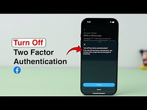How To Turn Off Two Factor Authentication On Facebook?