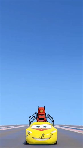 Epic Lightning McQueen vs McQueen Spider Eater Showdown