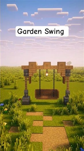MInecraft Garden Swing Build #minecraft #minecraftbuilding #minecrafttutorial