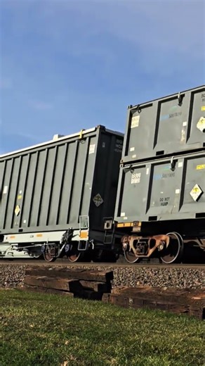 Radioactive ☢️ waste by rail. #train #railroad #radioactivity #shorts #norfolksouthern