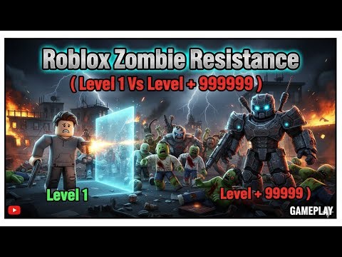 តោះ... សំលាប់​ Zombie​ .The ULTIMATE ZOMBIE BASE in Roblox Resistance!