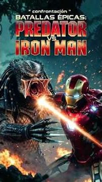 Predator vs Iron Man epic battles #AI #battles #animation
