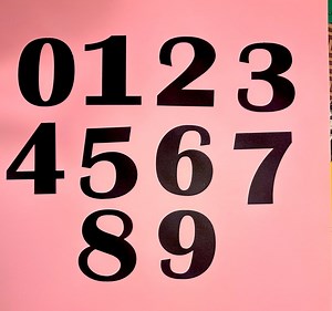 Number Cut Outs,cardstock Date Die Cuts Calendar Year , Paper Cut Outs, Scrapbooking Paper Numbers , 0-9 , Paper Crafting Supplies - Etsy