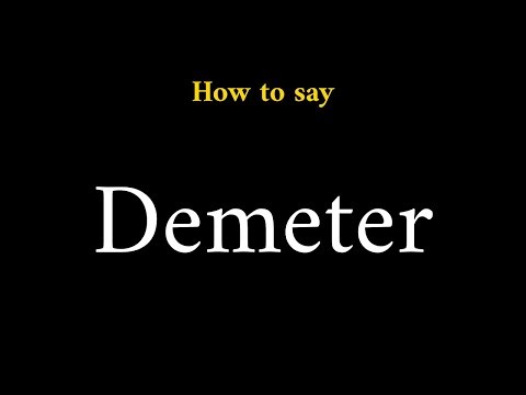 How to Pronounce Demeter (Greek Goddess)