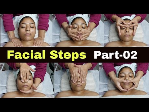 Facial Steps | Facial at parlour | Facial steps Tutorial | Proper hand movements Techniques...