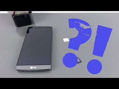LG G3: Inserting the microSIM & microSD card | German