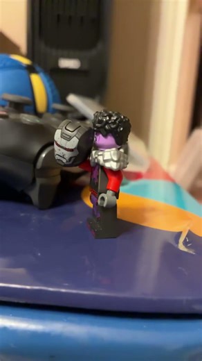 Lego purple guy putting on custom Springlock suit #lego #fnaf￼