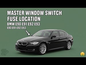 BMW E90 E91 E92 E93 Master Window Switch Not Working? Fuse Location & Fix! 🛠️