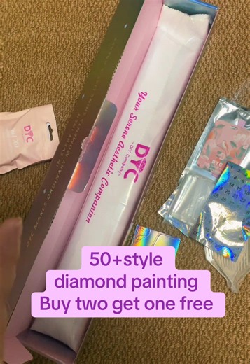 Buy two get one free! There are over 50 styles. choose your favorite diamond painting!#tiktokmademebuyit #diamondpaintingtiktok #handmade #fyp #diamondart