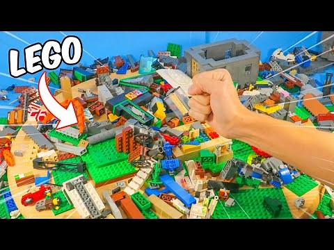 SMASHING my 1000+ piece LEGO CREATION…