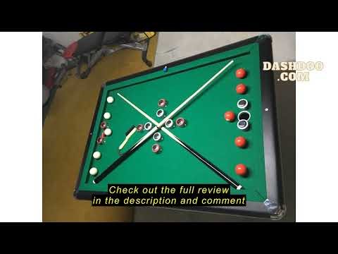 Review Hathaway Renegade II 54-in Bumper Pool Table for Game Room – Genuine Slate Play Bed & Carpete
