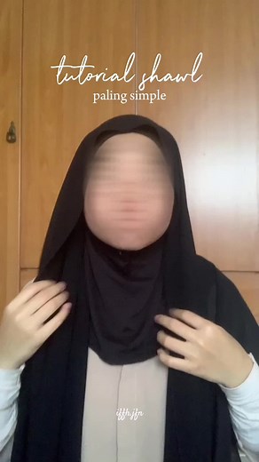 Tutorial Shawl Simple Guna 2 Pin 1 Jarum | Style Labuh Depan Belakang