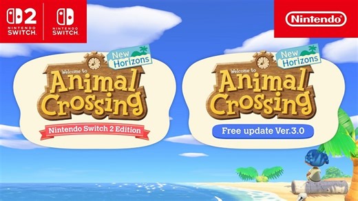 Animal Crossing: New Horizons gets Nintendo Switch 2 Edition and Ver. 3.0 Update this January