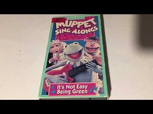 Muppet Sing Along * It's Not Easy Being Green * VHS Movie Collection