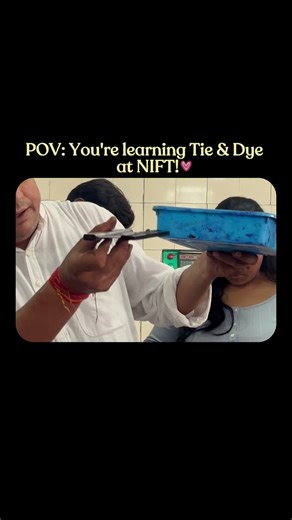 Tie and Dye workshop at NIFT | Learning new skills at design college