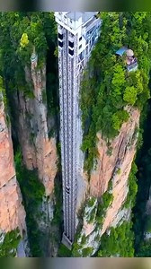 338K views · 2.8K reactions | #china Bailong elevator in China, the tallest outdoor lift or elevator in the world. It’s 326m tall and can take tourists to the mountain peak in 2minutes! | Tourist | Facebook