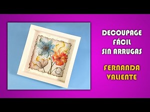 How to make wrinkle-free decoupage with napkins [ENGLISH SUBTITLES]