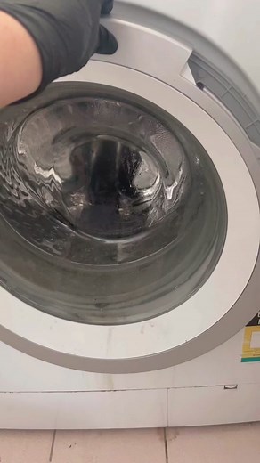 Satisfying Washing Machine Cleaning Process Revealed