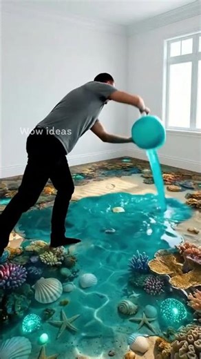 Insane 3D Ocean Floor Bedroom Design #mermaid #interiordesign