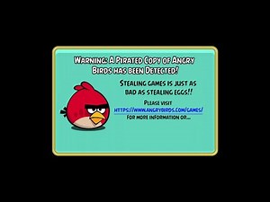 Angry Birds PC Version 4.0.0 Anti-Piracy Screen