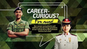 696K views · 413 reactions | Fire away! Our career consultants will address your burning questions at our virtual Army Recruitment Centre live chat! | The Singapore Army | Facebook