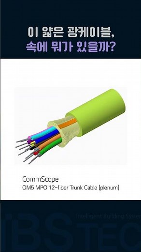 12가닥 광섬유가 이 안에? OM5 구조 분석 #cable #shorts
