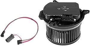 HVAC Heater Blower Motor with Fan Cage-Front Side, Compatible with Freightliner M2 Business Class/Cascadia/122SD/114SD/108SD 2008-2017, Brushless Heater Blower Motor, Replace# VCC35000003