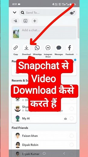 How to download snapchat video #shorts #trending #youtubeshorts