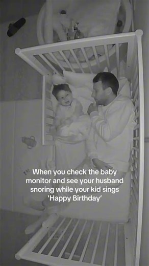 This baby was singing while her dad was knocked out 😂