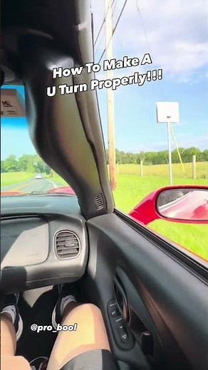 How To Make A U Turn Properly!!!