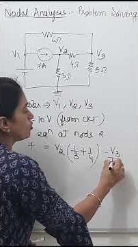 Voltage source in nodal analysis — stop guessing and use this method