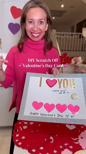 A fun DIY scratch-off valentines idea! #diy #craft #valentines | At Home With Shannon
