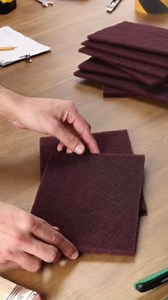 3M Scotch-Brite General Purpose 7447 Hand Pad, Very Fine Grade, 6 in x 9 in, Pack of 20, Aluminum Oxide, Surface Preparation, Scuffing, Blending, Cleaning, Maroon