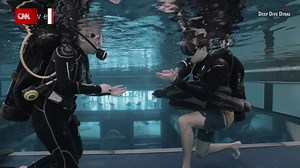 The deepest diving pool in the world, nearly 197 feet deep, just opened in Dubai. Divers can explore "abandoned" sunken apartments and play board games underwater. https://cnn.it/3k681Ei | CNN International