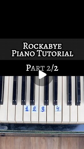 Nightingale on Instagram: "Rockabye Piano Tutorial #piano"