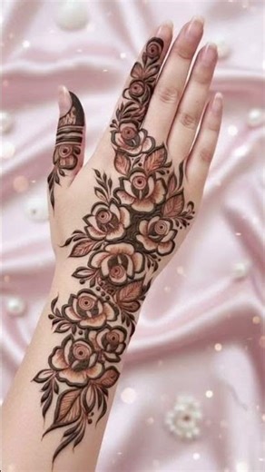 Rose Flower pattern , easy way to make ♥️/ Mehndi Design #shortvideo #mehndi #subscribemychannel