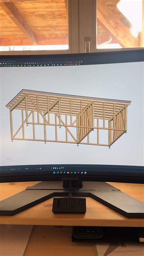 Carport von der ersten Linie bis zum fertigen Entwurf ✍️ Schlicht, funktional und komplett auf Maß geplant. Mich interessiert eure ehrliche Meinung: 👉 Gefällt euch der Entwurf so? 👉 Was würdet ihr anders machen – Dachform, Stützen, Details? Bin gespannt auf eure Ideen 👀👇 #myhausgmbh #carport #holzbau #planung #wirzimmernmitköpfchen