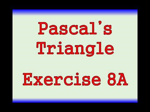 AS Maths - Pure - Pascal's Triangle