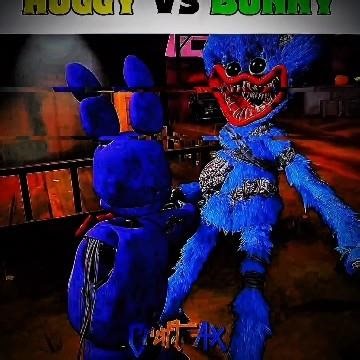 Huggy Wuggy vs Fnaf Bunny..☠️🔥 Poppy play time #poppyplaytimechapter5 #viralshort #fnaf #edit #trend