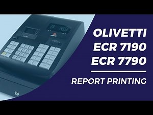 Olivetti ECR7190 7790 report printing