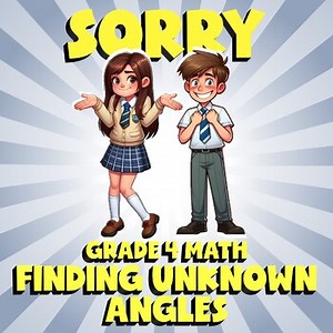 Finding Unknown Angles SORRY Math Game - No Prep Grade 4 Review