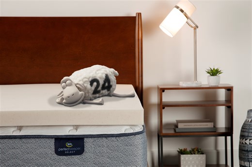 Serta 3" Cooling Coppergel Memory Foam Mattress Topper, Twin-XL