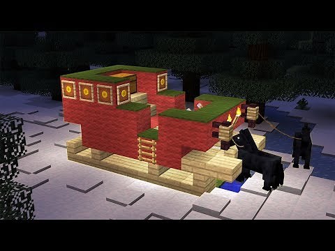 Minecraft - How to build Santas Sleigh