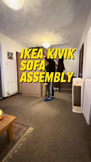 IKEA KIVIK sofa assembly timelapse